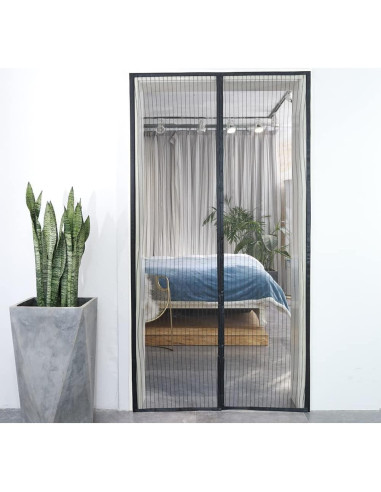 Puerta de Pantalla Magnética TQFlow 47x87 cm Negra