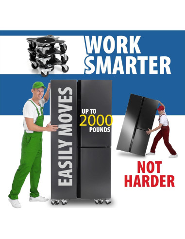 Elevador de Muebles HONGKEN - Juego 4 Ruedas 2000 kg