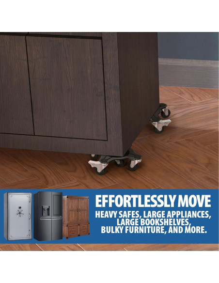 Elevador de Muebles HONGKEN - Juego 4 Ruedas 2000 kg