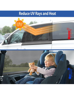 Sombrillas para Ventanas de Automóvil PEMOTech PMEO113-0091 2