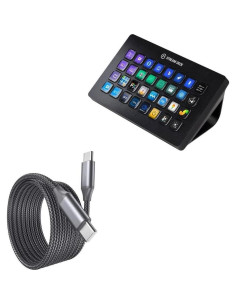 Cable BoxWave USB-C a USB-C 3m 100W para Elgato Stream Deck XL 2
