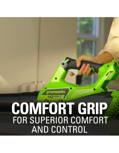 Soplador Axial Inalámbrico Greenworks 40V 2.5Ah 390 CFM