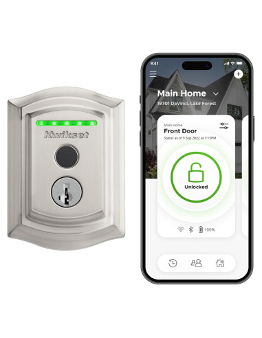 Cerradura Inteligente Kwikset Halo Touch Wi-Fi con Huella Dactilar