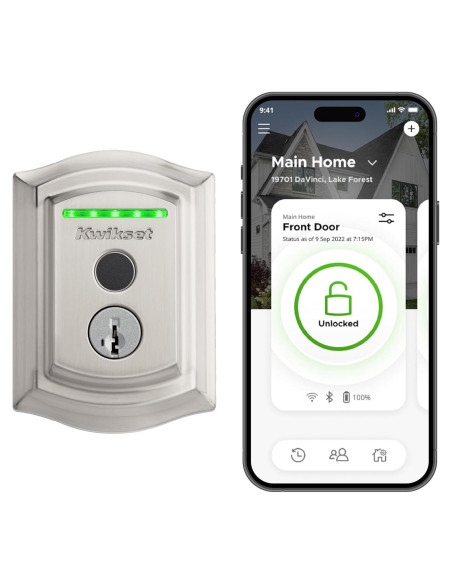 Cerradura Inteligente Kwikset Halo Touch Wi-Fi con Huella Dactilar