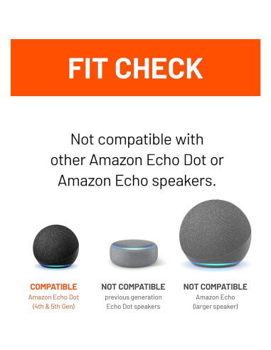 Soporte de pared para Amazon Echo Dot 5ta Gen - Blanco