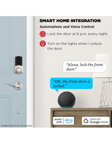 Cerradura Inteligente Kwikset Halo Touch Wi-Fi con Huella Dactilar