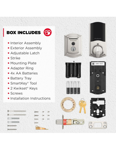 Cerradura Inteligente Kwikset Halo Touch Wi-Fi con Huella Dactilar