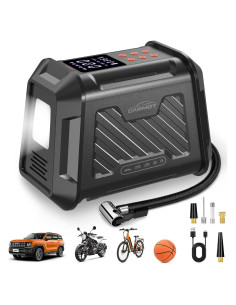 Compresor de Aire Portátil CARMOT 180 PSI con Pantalla LCD