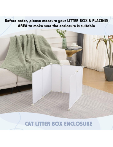 Caja de Arena para Gatos MEEXPAWS Extra Grande con Protector