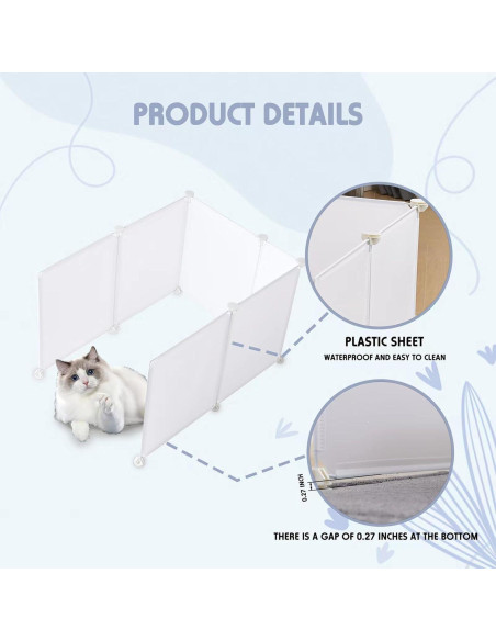 Caja de Arena para Gatos MEEXPAWS Extra Grande con Protector