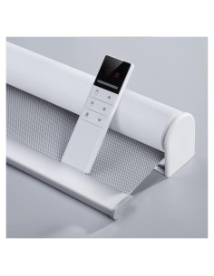 Persiana Motorizada TIPIACE 241x299 cm Gris Opaco Control Remoto