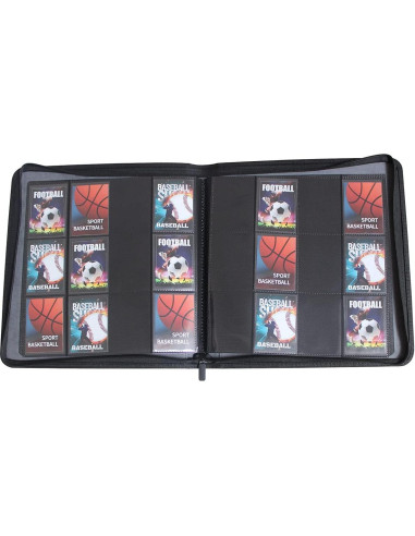 Álbum de Tarjetas WINTRA 720 Bolsillos Negro Doble Cara