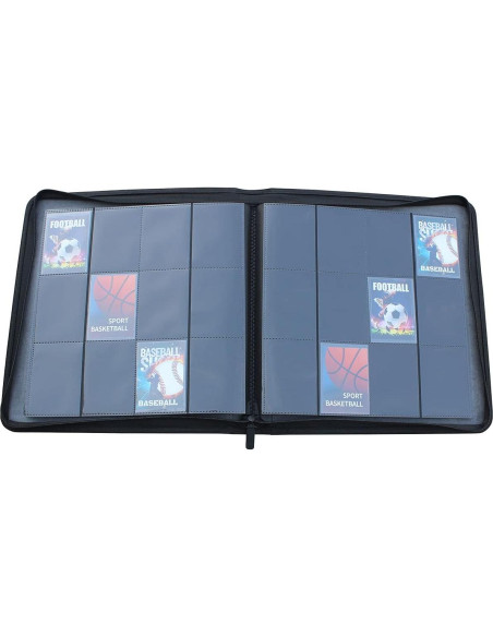 Álbum de Tarjetas WINTRA 720 Bolsillos Negro Doble Cara