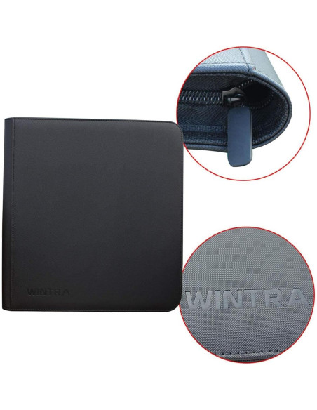 Álbum de Tarjetas WINTRA 720 Bolsillos Negro Doble Cara