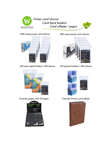 Álbum de Tarjetas WINTRA 720 Bolsillos Negro Doble Cara