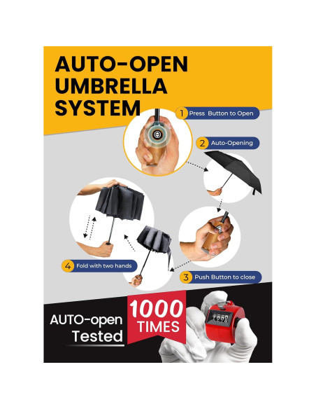 Sombrilla Plegable Automática Verde Oscuro a Prueba de Viento