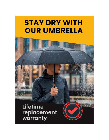 Sombrilla Plegable Automática Verde Oscuro a Prueba de Viento