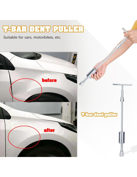 Kit de reparación de abolladuras SZLYYDS 102 piezas profesional