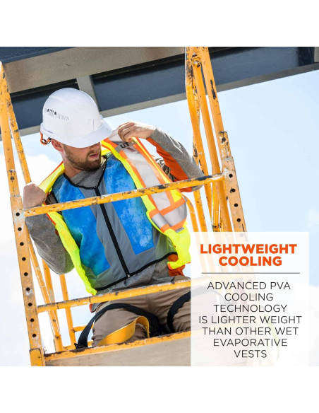 Chaleco Refrigerante Ergodyne Chill-Its 6667 PVA Azul Grande