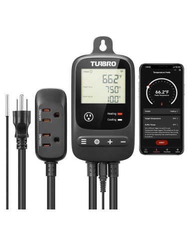 Controlador de Temperatura Inteligente TURBRO TC01 WiFi 100-240V
