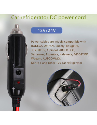 Cable de Alimentación 12V/24V para Refrigerador Basysion 3m