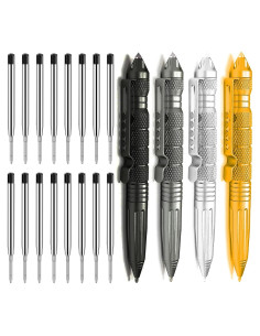 Bolígrafos Tácticos Origin-Joy 4 Pzas Acero Tungsteno EDC