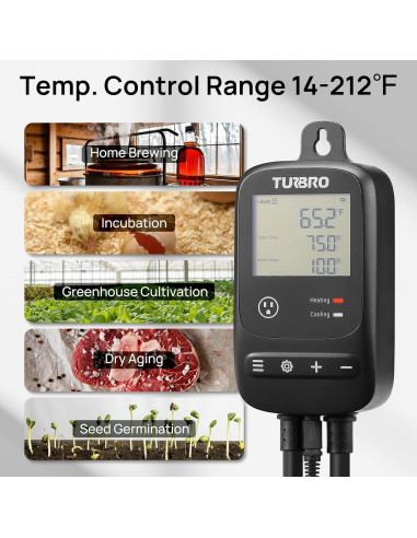 Controlador de Temperatura Inteligente TURBRO TC01 WiFi 100-240V