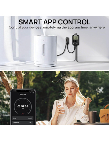 Controlador de Temperatura Inteligente TURBRO TC01 WiFi 100-240V