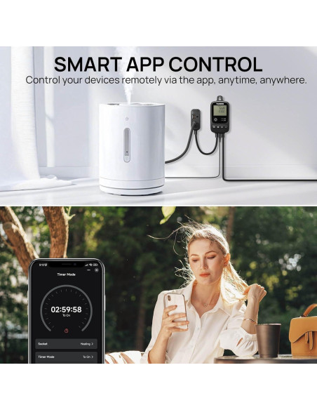 Controlador de Temperatura Inteligente TURBRO TC01 WiFi 100-240V