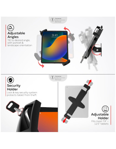 Soporte de Pared para Tabletas CTA - Universal 8 a 32.8 cm