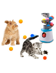 Lanzador Automático de Pelotas para Gatos KeaJuidy 30cm