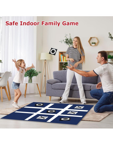 Juego Gigante Tic Tac Toe PJDRLLC 91 cm para Camping y Fiesta