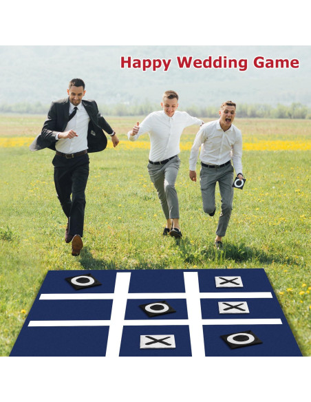 Juego Gigante Tic Tac Toe PJDRLLC 91 cm para Camping y Fiesta