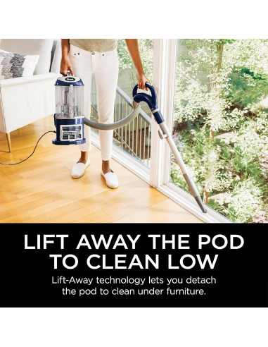 Aspiradora Vertical Shark NV360 Lift-Away 0.85L HEPA Azul
