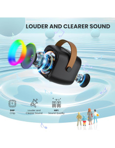 Mini Máquina de Karaoke BEILIHART con 2 Micrófonos Inalámbricos 2