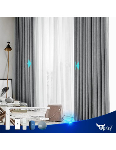 Barra de Cortina Motorizada Osprey Life 3.3m Control Remoto