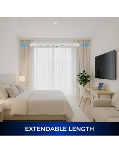 Barra de Cortina Motorizada Osprey Life 3.3m Control Remoto