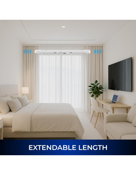 Barra de Cortina Motorizada Osprey Life 3.3m Control Remoto
