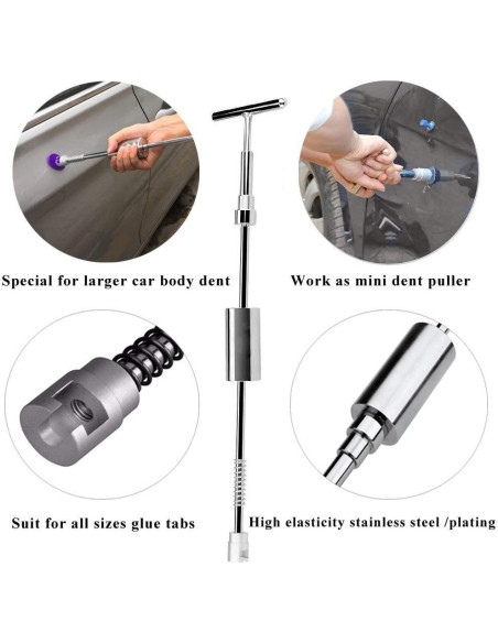 Kit de Reparación de Abolladuras Sin Pintura GLISTON 89 Piezas