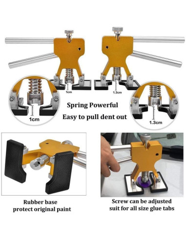 Kit de Reparación de Abolladuras Sin Pintura GLISTON 89 Piezas