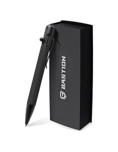 Bolígrafo BASTION de Fibra de Carbono Retráctil Negro 0.5mm