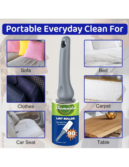 Rodillo Adhesivo Bamada para Pelos de Mascota 540 Hojas