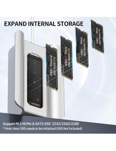 Soporte Dock Minisopuru para Mac Mini M.2 SSD 5 en 1 2