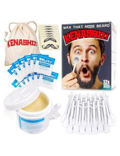 Kit de Cera Nasal Kenashii | 100 g | 24 Aplicadores