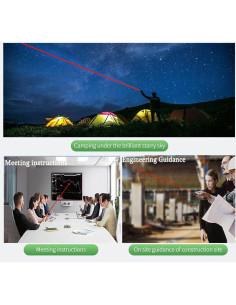 Puntero láser DOLOEDY ZK-9318 rojo recargable 2000m 2