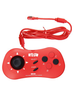 Gamepad UNICO MVS Mini Rojo con Cable 2 Jugadores