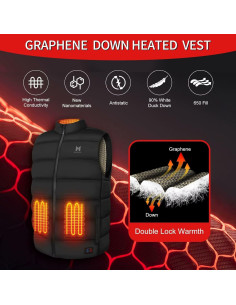 Chaleco Térmico MRAWARM S-DOWN-VEST-US 90% Plumón 6 Zonas 2