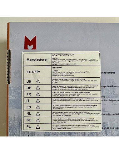 Chaleco Térmico MRAWARM S-DOWN-VEST-US 90% Plumón 6 Zonas