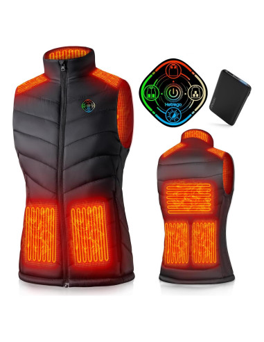 Chaleco Térmico Eléctrico Mujer NuanRong Controlador 3 Niveles