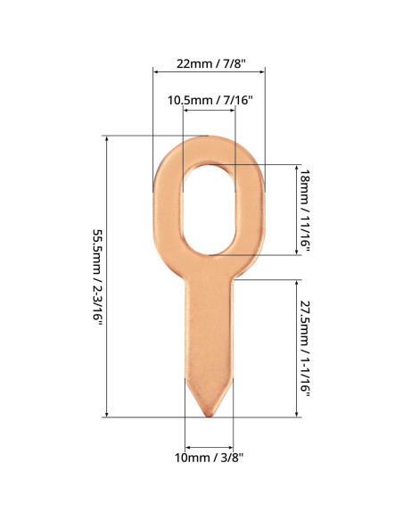 Anillos de Extracción de Abolladuras QWORK 100 Pcs 5.9 cm